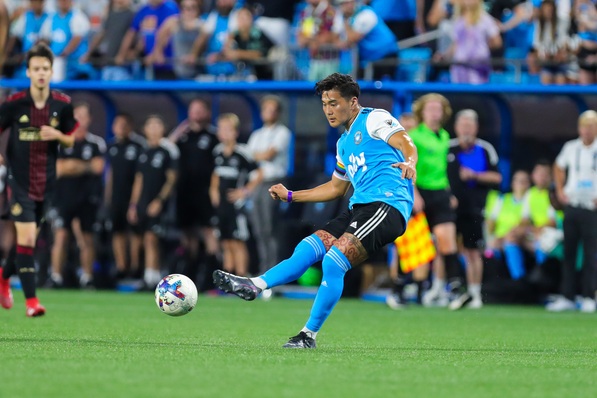 Tim Guercio playing professional soccer