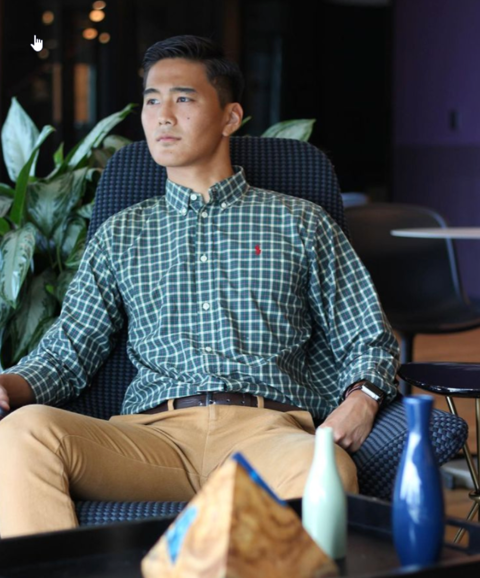 Tim Guercio seated in a chair